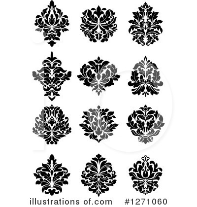 Royalty-Free (RF) Damask Clipart Illustration by Vector Tradition SM - Stock Sample #1271060