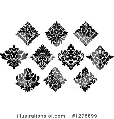 Royalty-Free (RF) Damask Clipart Illustration by Vector Tradition SM - Stock Sample #1276899