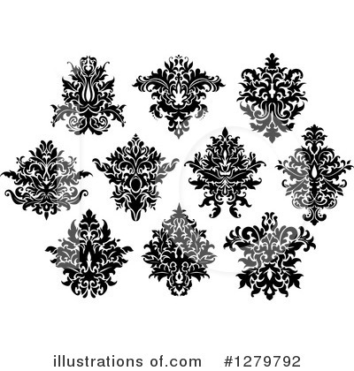 Royalty-Free (RF) Damask Clipart Illustration by Vector Tradition SM - Stock Sample #1279792