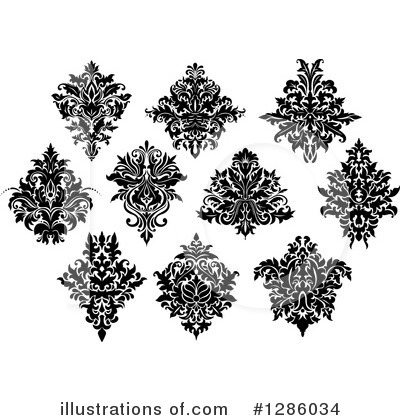 Royalty-Free (RF) Damask Clipart Illustration by Vector Tradition SM - Stock Sample #1286034