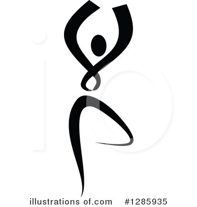 Royalty-Free (RF) Dancer Clipart Illustration by Vector Tradition SM - Stock Sample #1285935