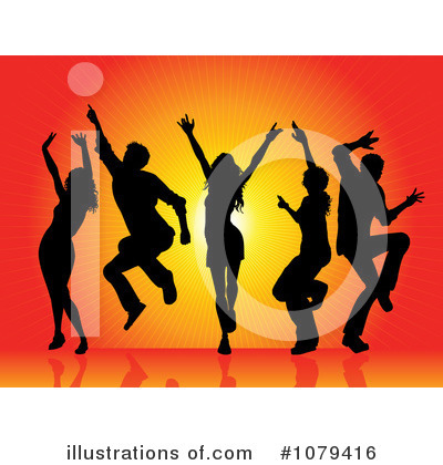 Royalty-Free (RF) Dancers Clipart Illustration by KJ Pargeter - Stock Sample #1079416