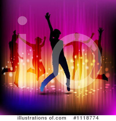 Royalty-Free (RF) Dancing Clipart Illustration by merlinul - Stock Sample #1118774