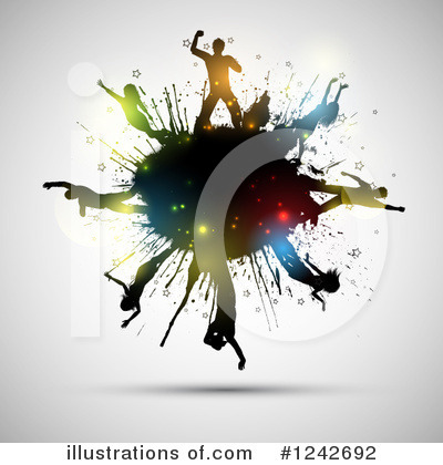 Royalty-Free (RF) Dancing Clipart Illustration by KJ Pargeter - Stock Sample #1242692