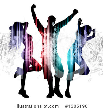 Royalty-Free (RF) Dancing Clipart Illustration by KJ Pargeter - Stock Sample #1305196