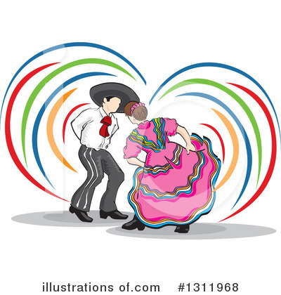 Royalty-Free (RF) Dancing Clipart Illustration by David Rey - Stock Sample #1311968