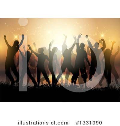 Royalty-Free (RF) Dancing Clipart Illustration by KJ Pargeter - Stock Sample #1331990