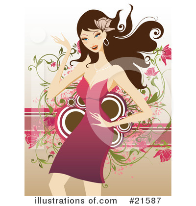 Royalty-Free (RF) Dancing Clipart Illustration by OnFocusMedia - Stock Sample #21587