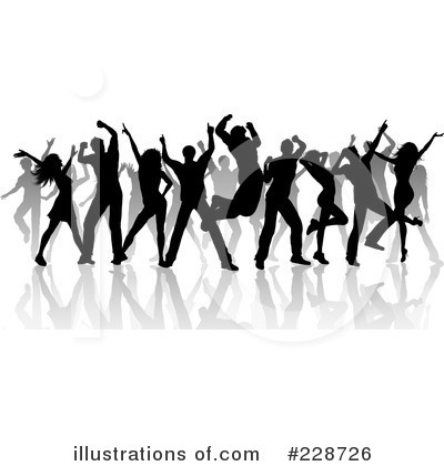 Dancing Clipart #228726 - Illustration by KJ Pargeter