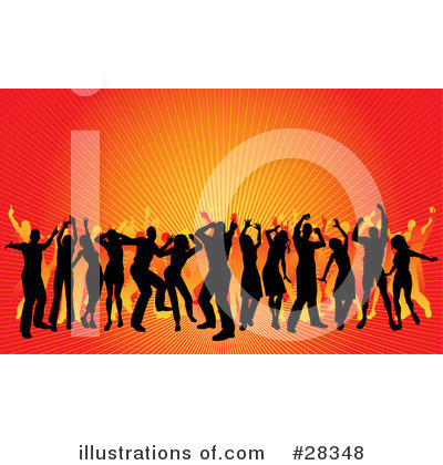Royalty-Free (RF) Dancing Clipart Illustration by KJ Pargeter - Stock Sample #28348
