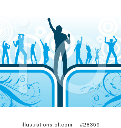 Royalty-Free (RF) Dancing Clipart Illustration by KJ Pargeter - Stock Sample #28359