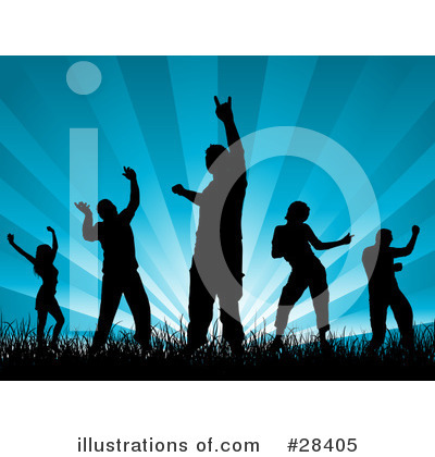 Royalty-Free (RF) Dancing Clipart Illustration by KJ Pargeter - Stock Sample #28405