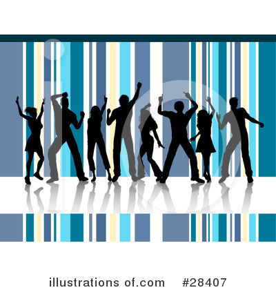 Royalty-Free (RF) Dancing Clipart Illustration by KJ Pargeter - Stock Sample #28407