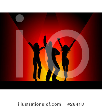 Royalty-Free (RF) Dancing Clipart Illustration by KJ Pargeter - Stock Sample #28418