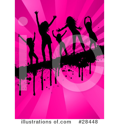 Royalty-Free (RF) Dancing Clipart Illustration by KJ Pargeter - Stock Sample #28448
