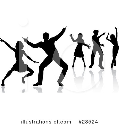 Royalty-Free (RF) Dancing Clipart Illustration by KJ Pargeter - Stock Sample #28524