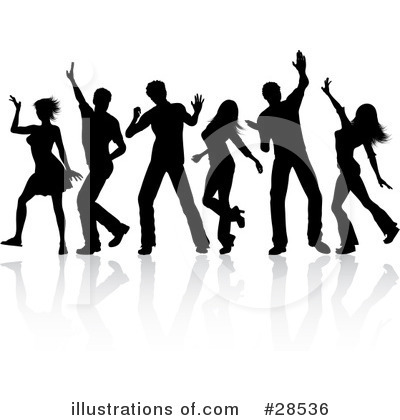 Dancing Clipart #28536 - Illustration by KJ Pargeter
