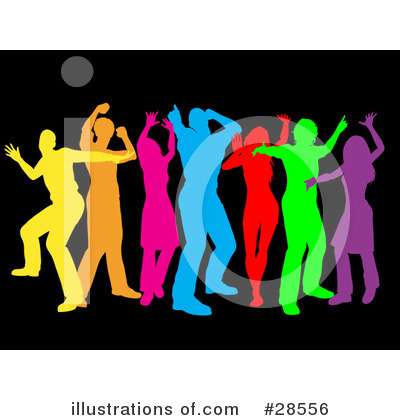 Royalty-Free (RF) Dancing Clipart Illustration by KJ Pargeter - Stock Sample #28556