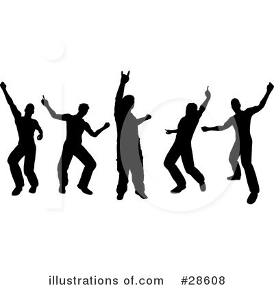 Royalty-Free (RF) Dancing Clipart Illustration by KJ Pargeter - Stock Sample #28608