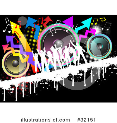 Royalty-Free (RF) Dancing Clipart Illustration by KJ Pargeter - Stock Sample #32151