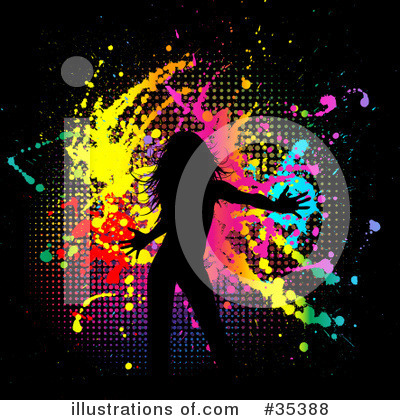 Royalty-Free (RF) Dancing Clipart Illustration by KJ Pargeter - Stock Sample #35388