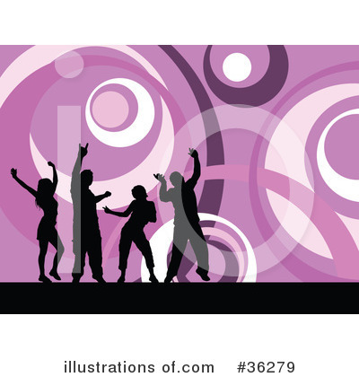 Royalty-Free (RF) Dancing Clipart Illustration by KJ Pargeter - Stock Sample #36279