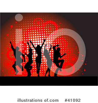 Royalty-Free (RF) Dancing Clipart Illustration by KJ Pargeter - Stock Sample #41092