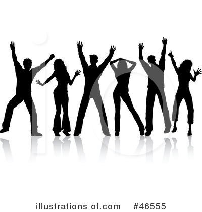 Royalty-Free (RF) Dancing Clipart Illustration by KJ Pargeter - Stock Sample #46555