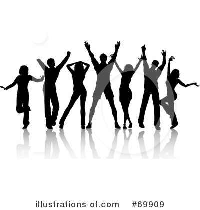 Royalty-Free (RF) Dancing Clipart Illustration by KJ Pargeter - Stock Sample #69909