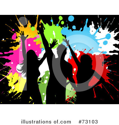 Royalty-Free (RF) Dancing Clipart Illustration by KJ Pargeter - Stock Sample #73103