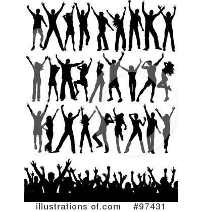 Royalty-Free (RF) Dancing Clipart Illustration by KJ Pargeter - Stock Sample #97431