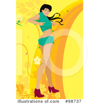 Royalty-Free (RF) Dancing Clipart Illustration by mayawizard101 - Stock Sample #98737