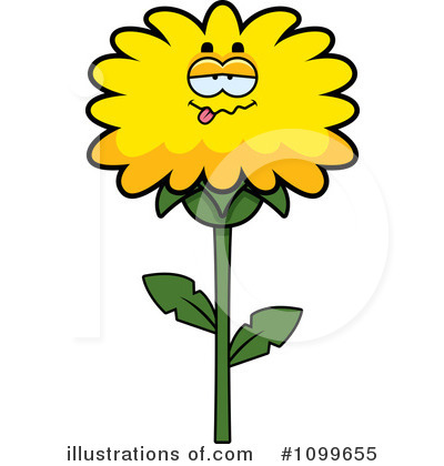 Dandelion Clipart #1099653 - Illustration by Cory Thoman