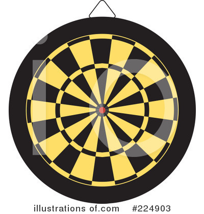 Royalty-Free (RF) Dartboard Clipart Illustration by Prawny - Stock Sample #224903