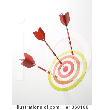 Royalty-Free (RF) Darts Clipart Illustration by Mopic - Stock Sample #1060188