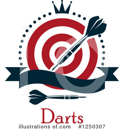 Royalty-Free (RF) Darts Clipart Illustration by Vector Tradition SM - Stock Sample #1250307