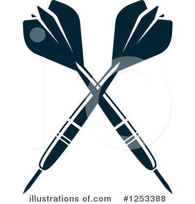 Royalty-Free (RF) Darts Clipart Illustration by Vector Tradition SM - Stock Sample #1253388