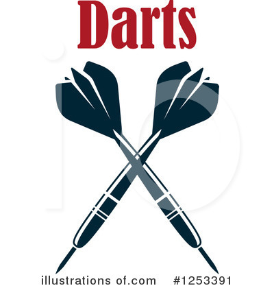 Royalty-Free (RF) Darts Clipart Illustration by Vector Tradition SM - Stock Sample #1253391