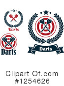 Darts Clipart #1254626 by Vector Tradition SM