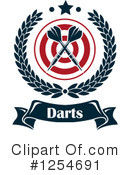 Darts Clipart #1254691 by Vector Tradition SM