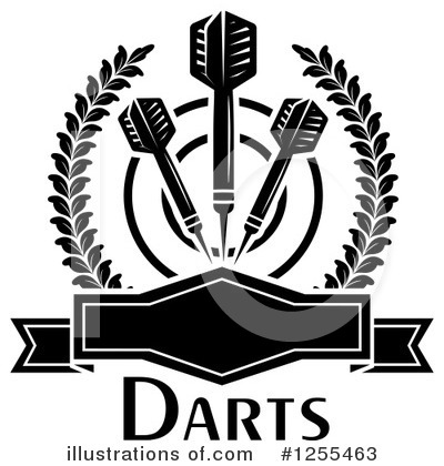 Royalty-Free (RF) Darts Clipart Illustration by Vector Tradition SM - Stock Sample #1255463
