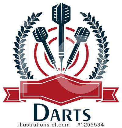 Royalty-Free (RF) Darts Clipart Illustration by Vector Tradition SM - Stock Sample #1255534