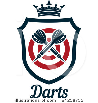 Royalty-Free (RF) Darts Clipart Illustration by Vector Tradition SM - Stock Sample #1258755