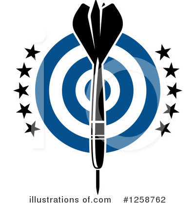 Royalty-Free (RF) Darts Clipart Illustration by Vector Tradition SM - Stock Sample #1258762