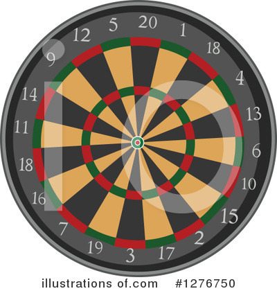 Dart Board Clipart #1276750 by BNP Design Studio