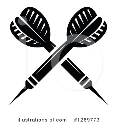 Royalty-Free (RF) Darts Clipart Illustration by Vector Tradition SM - Stock Sample #1289773