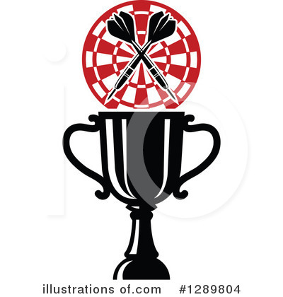Royalty-Free (RF) Darts Clipart Illustration by Vector Tradition SM - Stock Sample #1289804