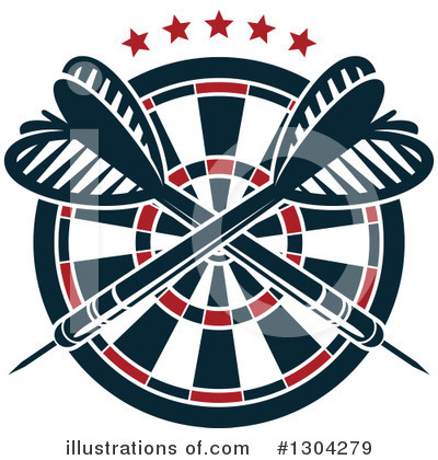Dart Board Clipart #1304279 by Vector Tradition SM