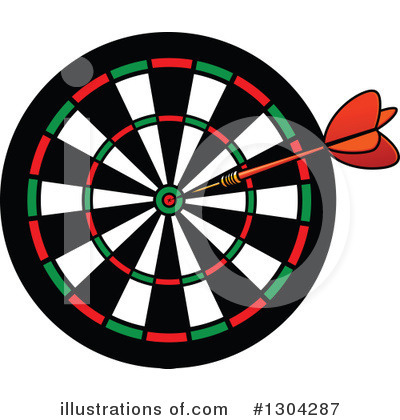 Throwing Darts Clipart #1304287 by Vector Tradition SM