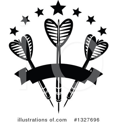Royalty-Free (RF) Darts Clipart Illustration by Vector Tradition SM - Stock Sample #1327696
